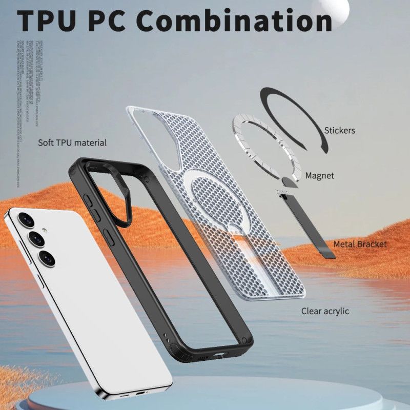 Coque Samsung Galaxy S26 Plus Magnétique Texture Grille