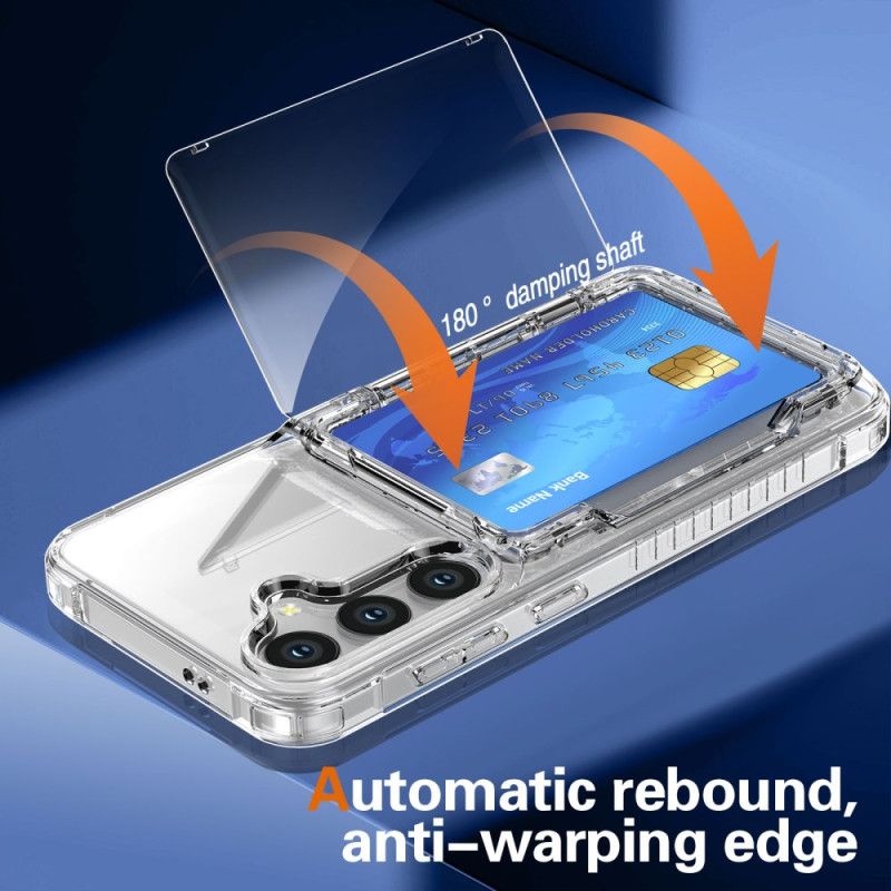Coque Samsung Galaxy S26 Plus Transparente Porte-Cartes et Support