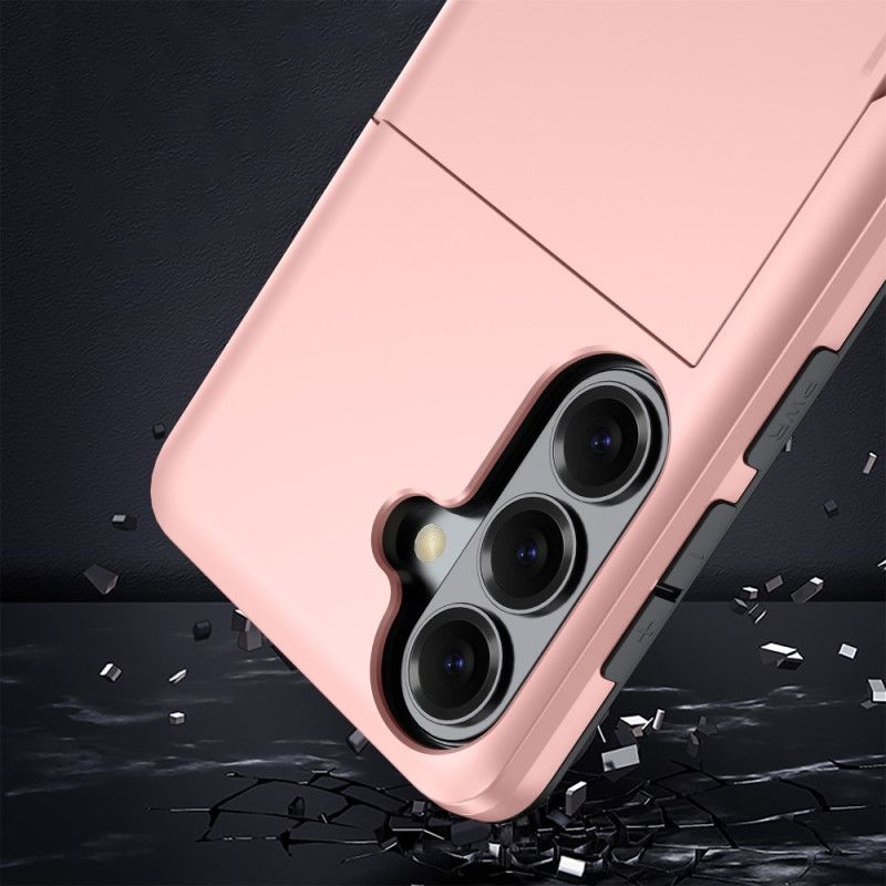 Coque Samsung Galaxy S26 Porte-Cartes Effet Métal