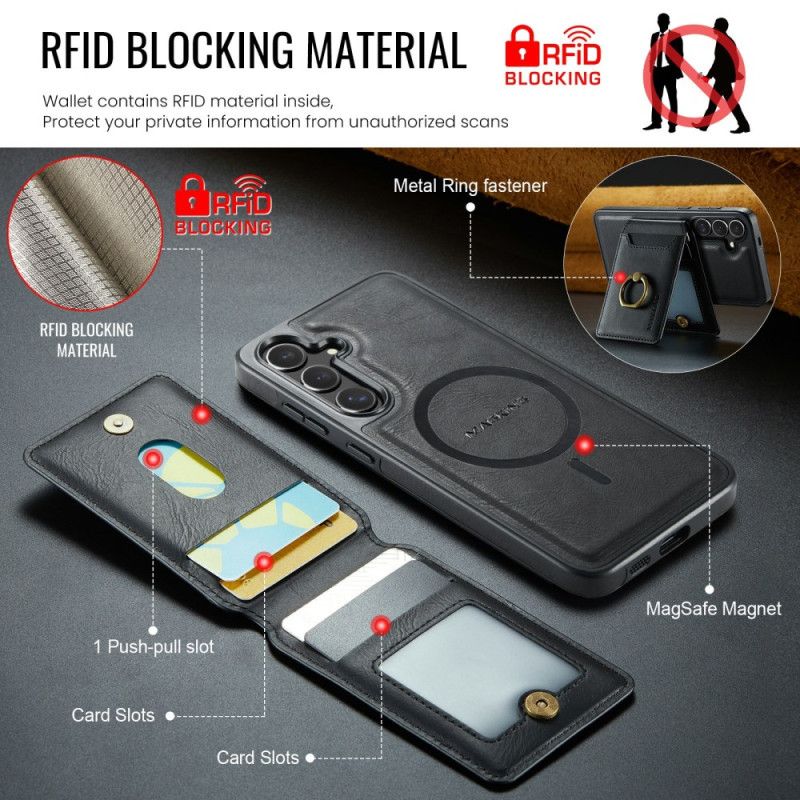 Coque Samsung Galaxy S26 Porte-Cartes Magnétique et Anneau MAGKING
