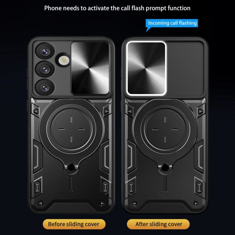 Coque Samsung Galaxy S26 Support et Protection Caméra Coulissante