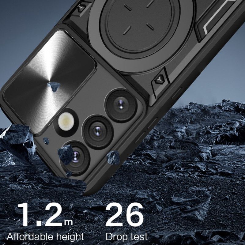 Coque Samsung Galaxy S26 Support et Protection Caméra Coulissante