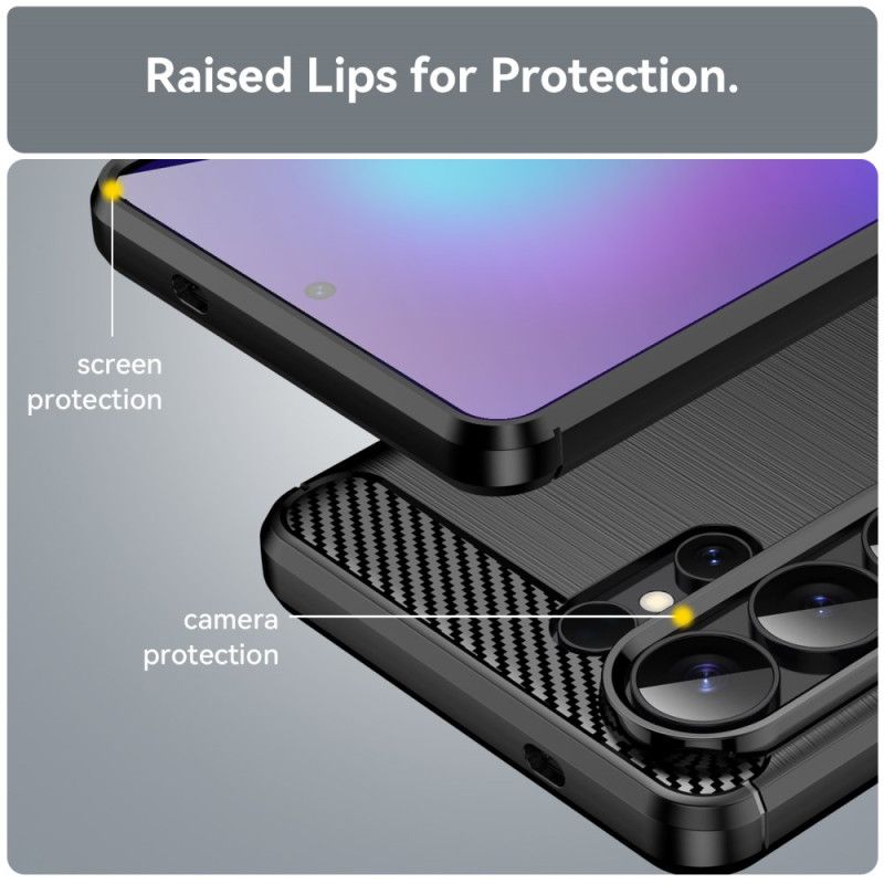 Coque Samsung Galaxy S26 Ultra Fibre Carbone Brossée