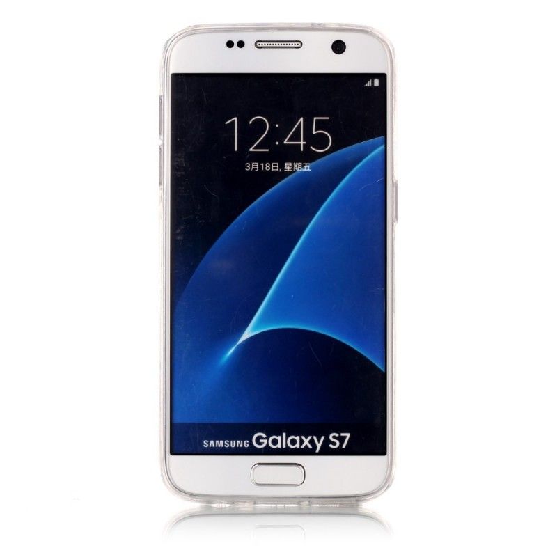 Coque Samsung Galaxy S7 Effet Marbre Geométrique