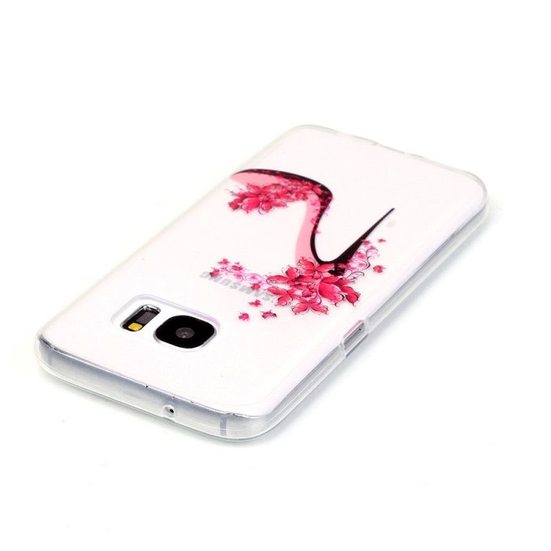 Coque Samsung Galaxy S7 Escarpin Fleuri