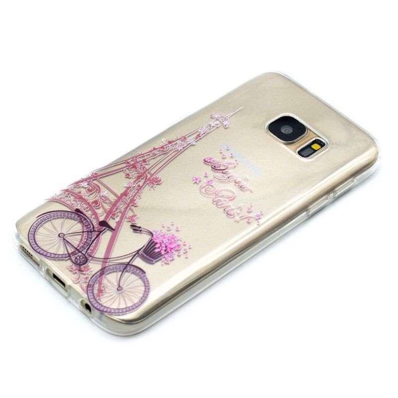 Coque Samsung Galaxy S7 Transparente Bonjour Paris