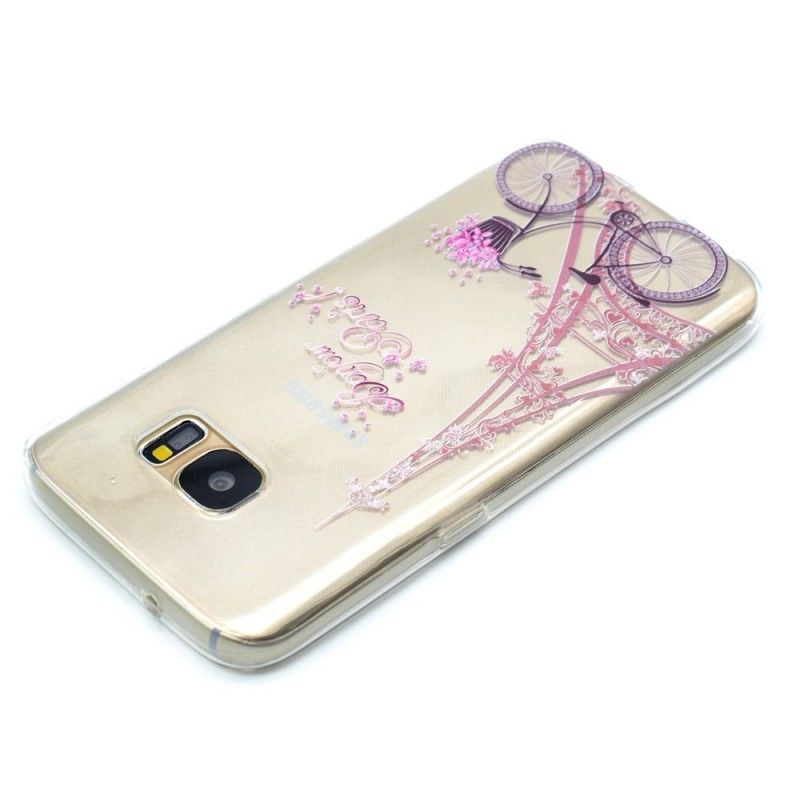 Coque Samsung Galaxy S7 Transparente Bonjour Paris