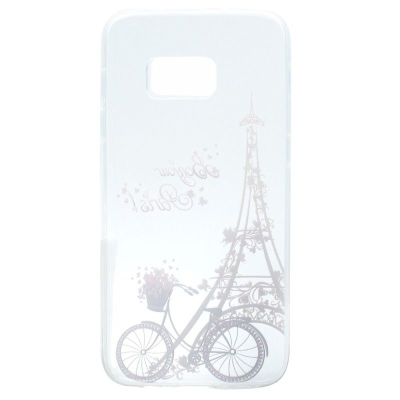 Coque Samsung Galaxy S7 Transparente Bonjour Paris