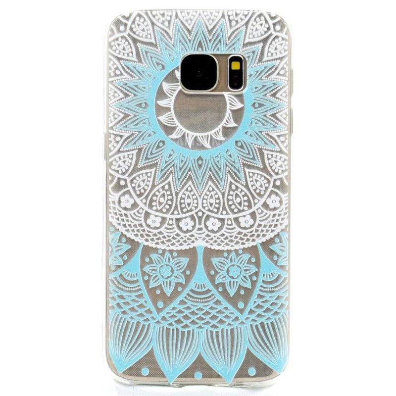 Coque Samsung Galaxy S7 Transparente Mandala Coloré