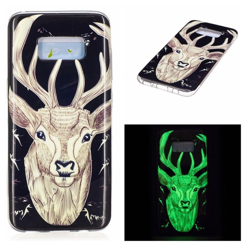 Coque Samsung Galaxy S8 Cerf Majestueux Fluorescente