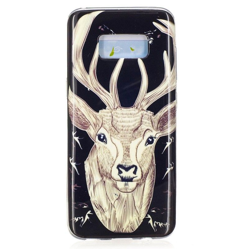 Coque Samsung Galaxy S8 Cerf Majestueux Fluorescente