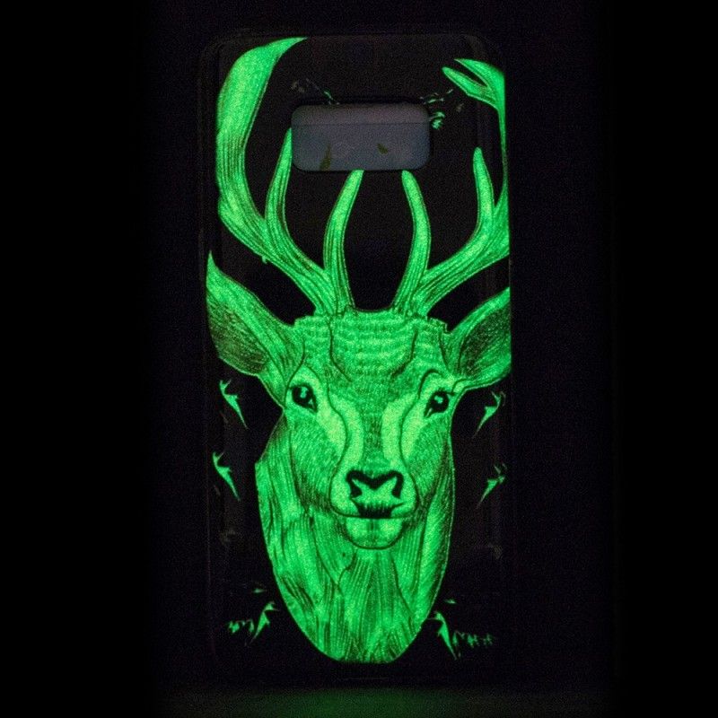 Coque Samsung Galaxy S8 Cerf Majestueux Fluorescente