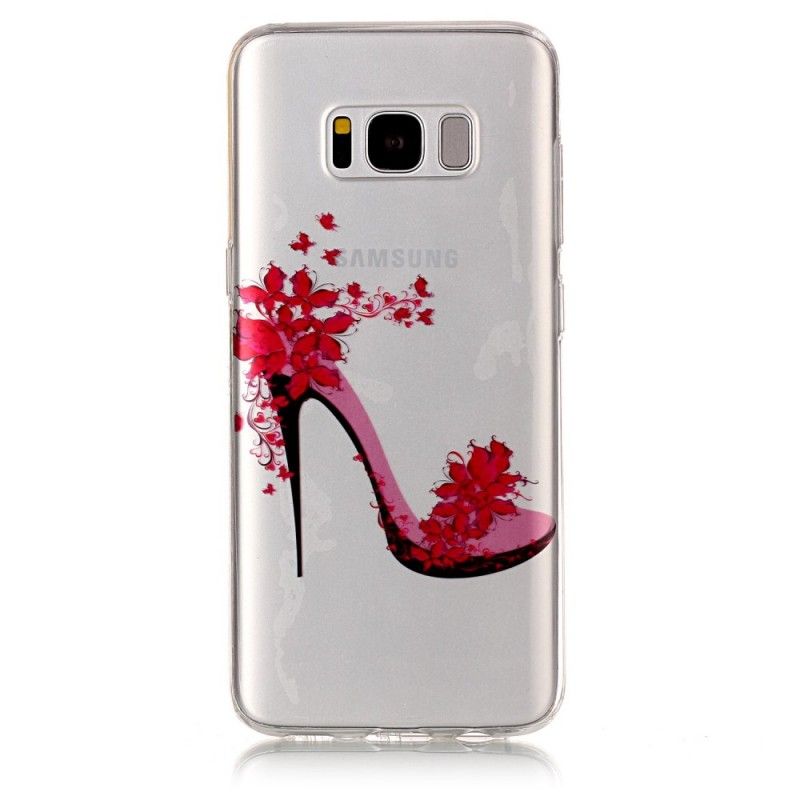 Coque Samsung Galaxy S8 Escarpin Fleuri