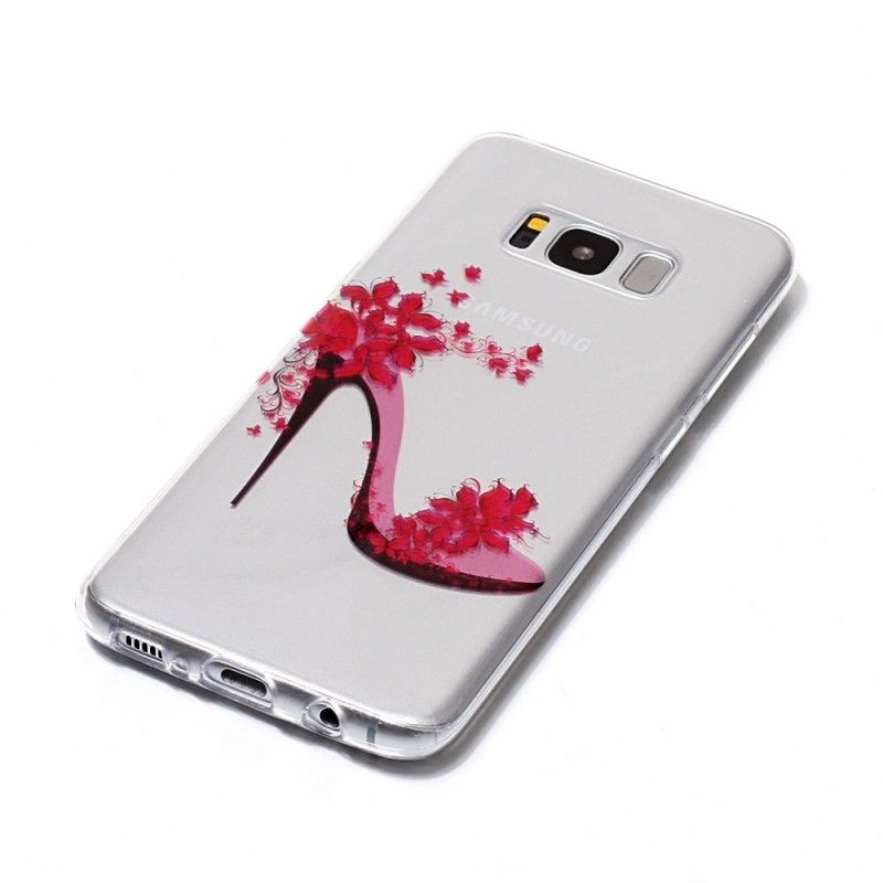 Coque Samsung Galaxy S8 Escarpin Fleuri