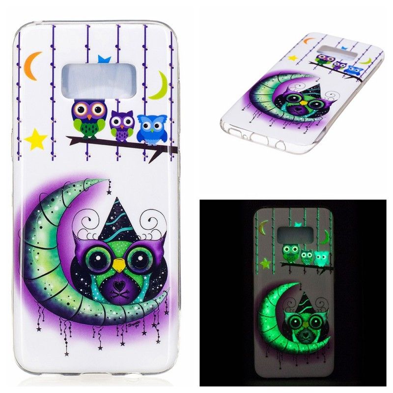 Coque Samsung Galaxy S8 Hiboux En Délire Fluorescente