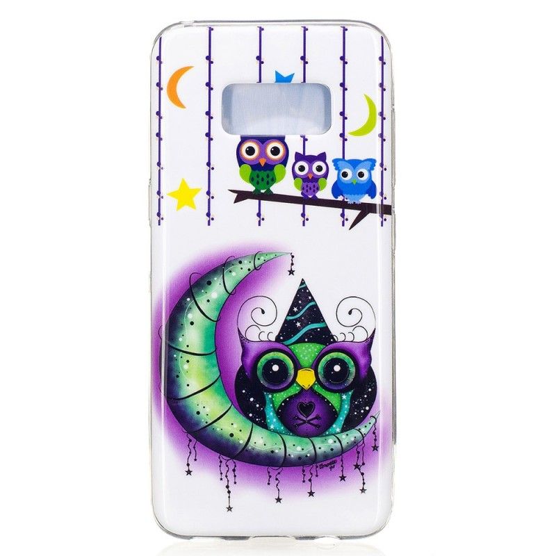 Coque Samsung Galaxy S8 Hiboux En Délire Fluorescente