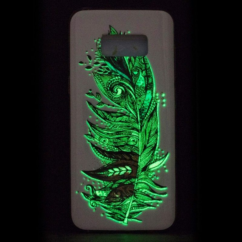 Coque Samsung Galaxy S8 Plumes Tribales Fluorescente