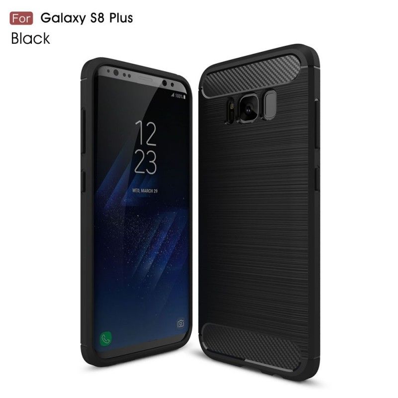 Coque Samsung Galaxy S8 Plus Fibre Carbone Brossée