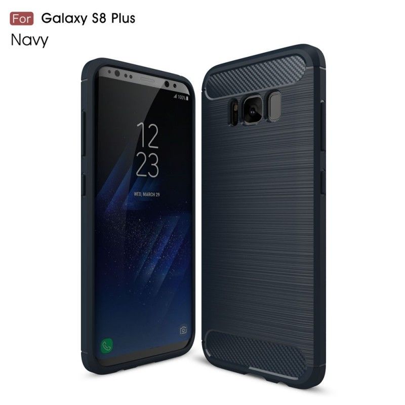 Coque Samsung Galaxy S8 Plus Fibre Carbone Brossée