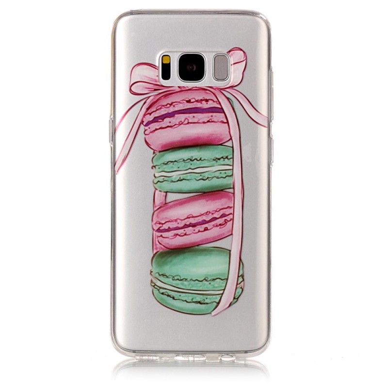 Coque Samsung Galaxy S8 Transparente Macarons Gourmands