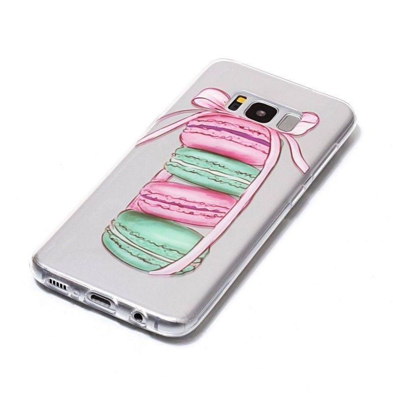 Coque Samsung Galaxy S8 Transparente Macarons Gourmands