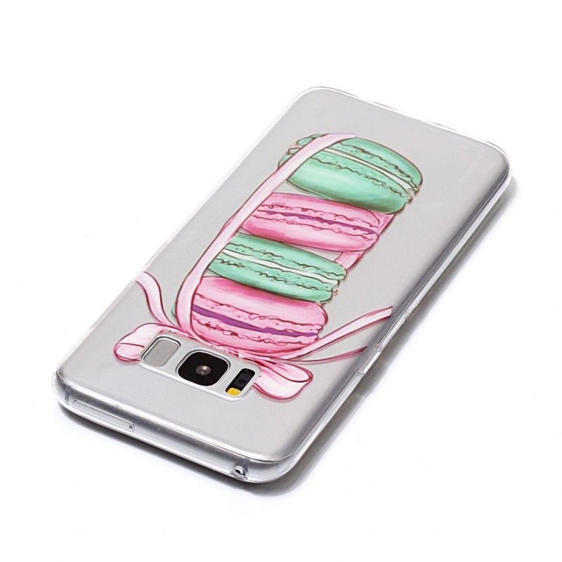 Coque Samsung Galaxy S8 Transparente Macarons Gourmands