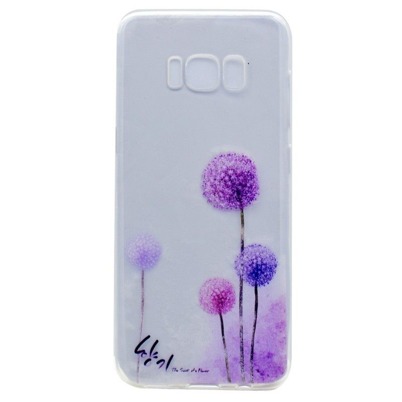 Coque Samsung Galaxy S8 Transparente Pissenlits Colorés