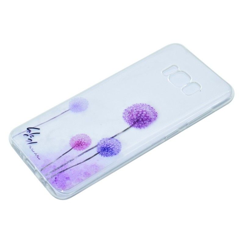 Coque Samsung Galaxy S8 Transparente Pissenlits Colorés