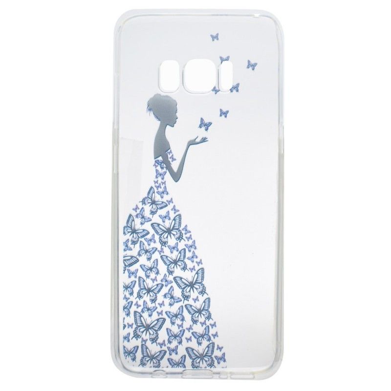 Coque Samsung Galaxy S8 Transparente Robe Papillons