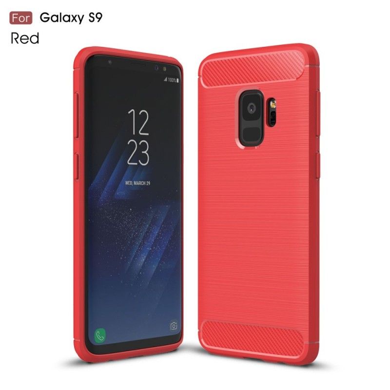 Coque Samsung Galaxy S9 Fibre Carbone Brossée