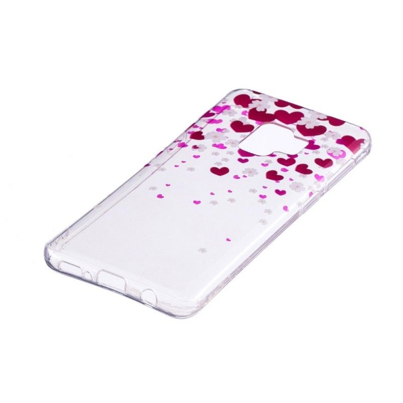 Coque Samsung Galaxy S9 Pluie De Coeurs