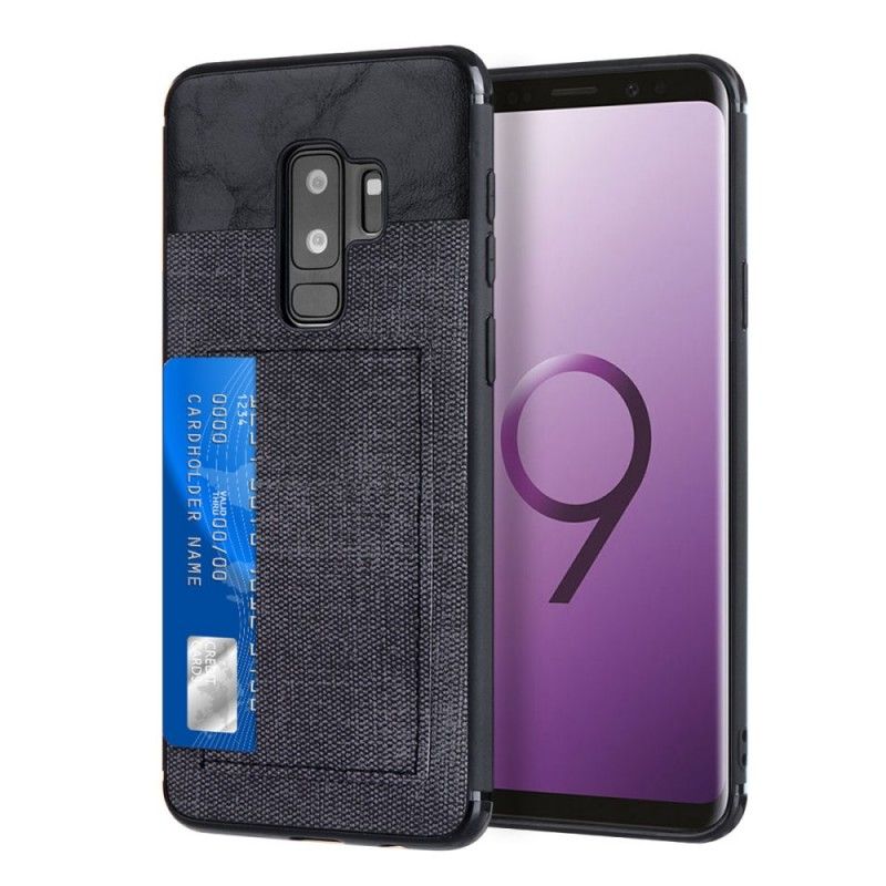 Coque Samsung Galaxy S9 Plus Effet Jeans Porte-carte