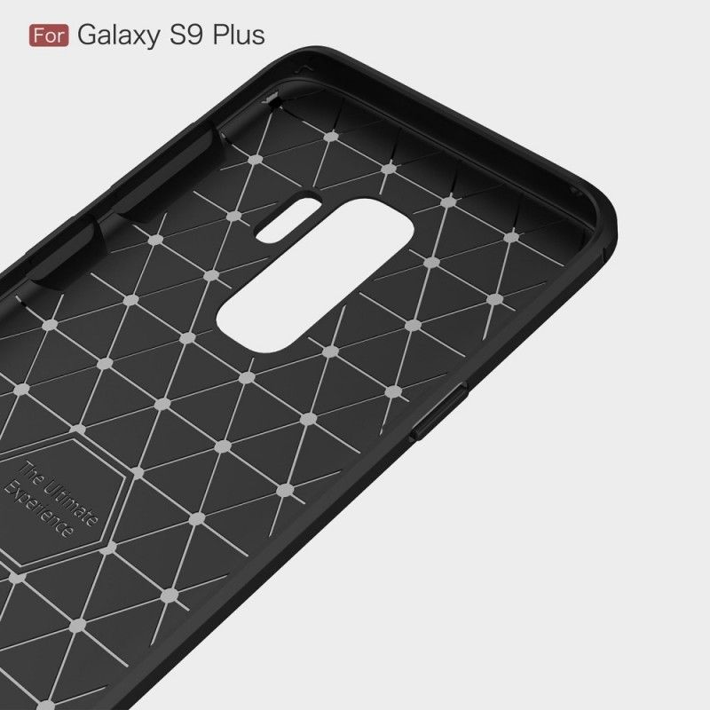 Coque Samsung Galaxy S9 Plus Fibre Carbone Brossée