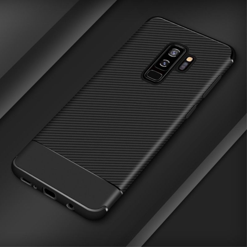 Coque Samsung Galaxy S9 Plus Flexible Texture Fibre Carbone