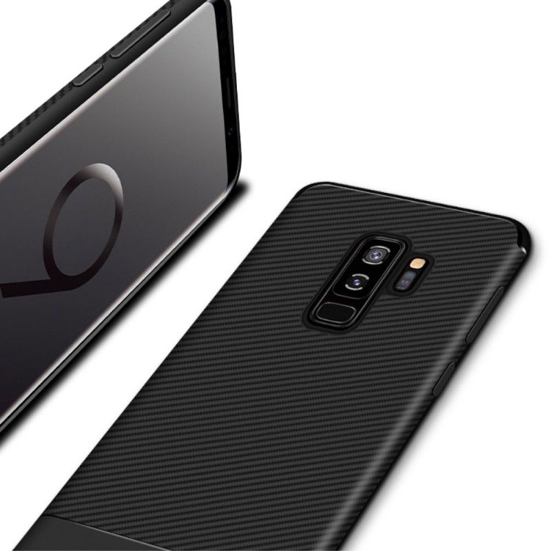 Coque Samsung Galaxy S9 Plus Flexible Texture Fibre Carbone