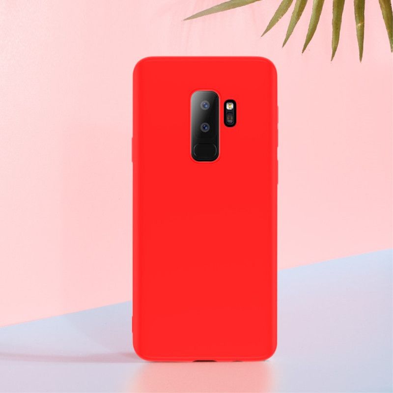 تمارين الطول الامريكية Coque Samsung Galaxy S9 Plus Silicone Liquide X-level - Rouge