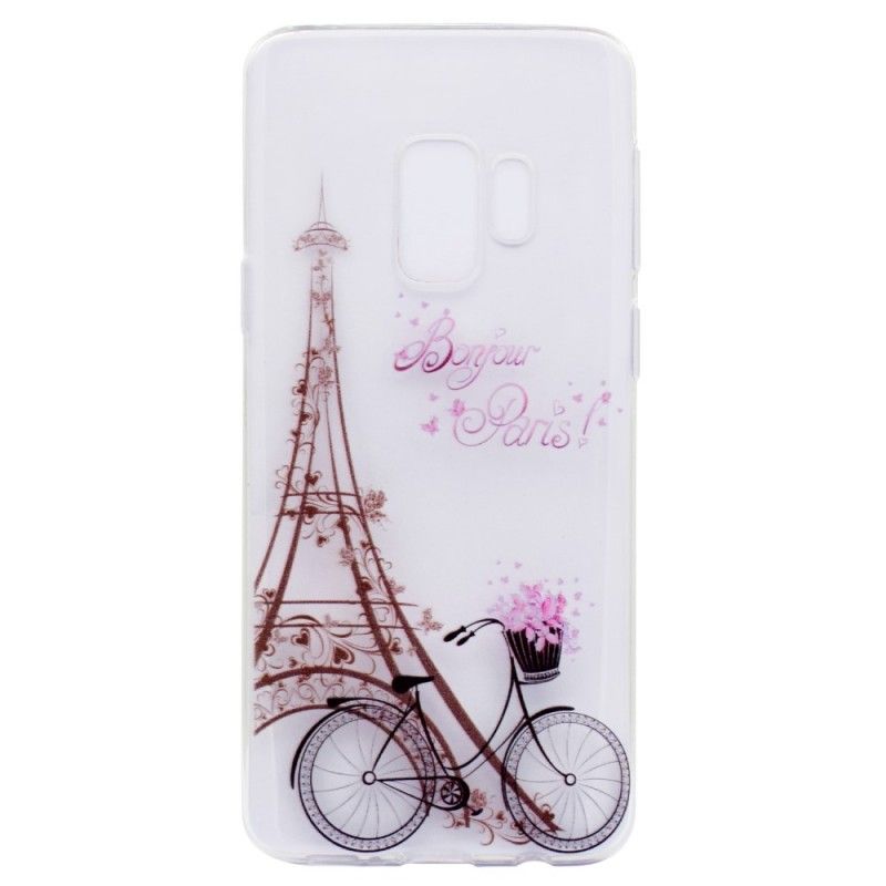 Coque Samsung Galaxy S9 Plus Transparente Bonjour Paris