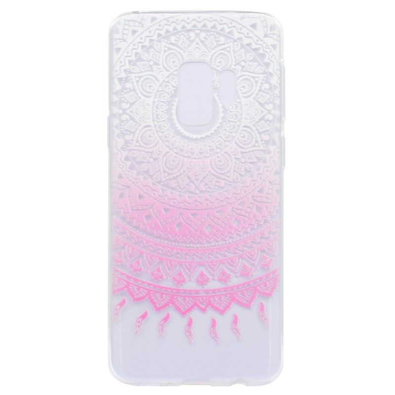 Coque Samsung Galaxy S9 Plus Transparente Mandala Coloré