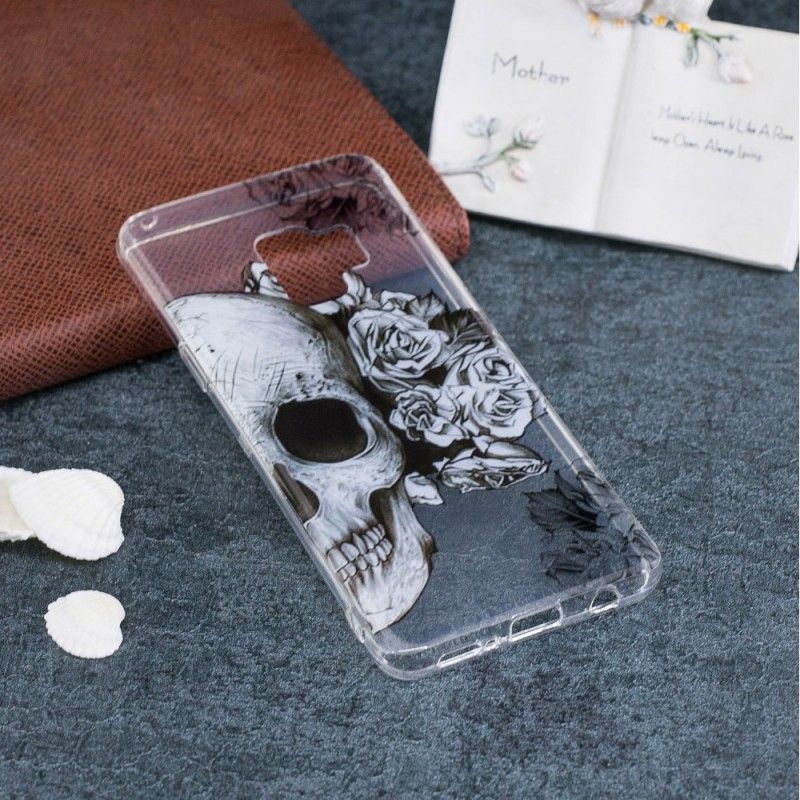 Coque Samsung Galaxy S9 Tête De Mort Fleurie