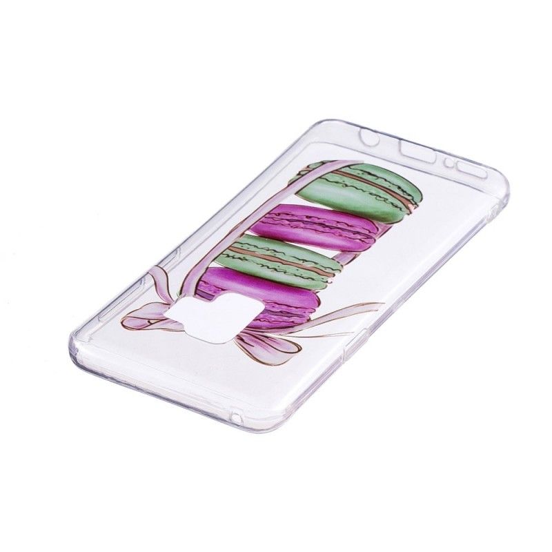Coque Samsung Galaxy S9 Transparente Macarons Gourmands