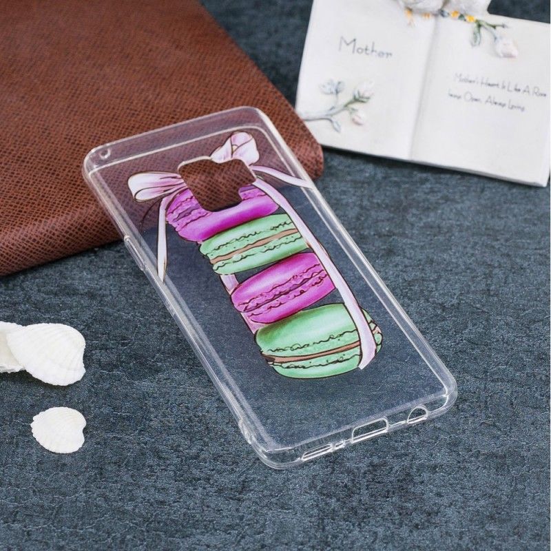 Coque Samsung Galaxy S9 Transparente Macarons Gourmands