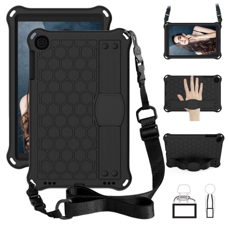 Coque Samsung Galaxy Tab A 10.1 (2019) Sangle-support Et Bandoulière