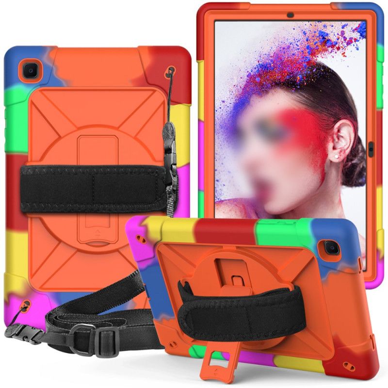 Coque Samsung Galaxy Tab A7 (2020) Sangle Et Bandoulière Colors