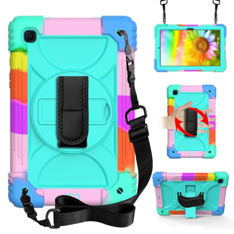 Coque Samsung Galaxy Tab A7 (2020) Sangle Et Bandoulière Colors 2