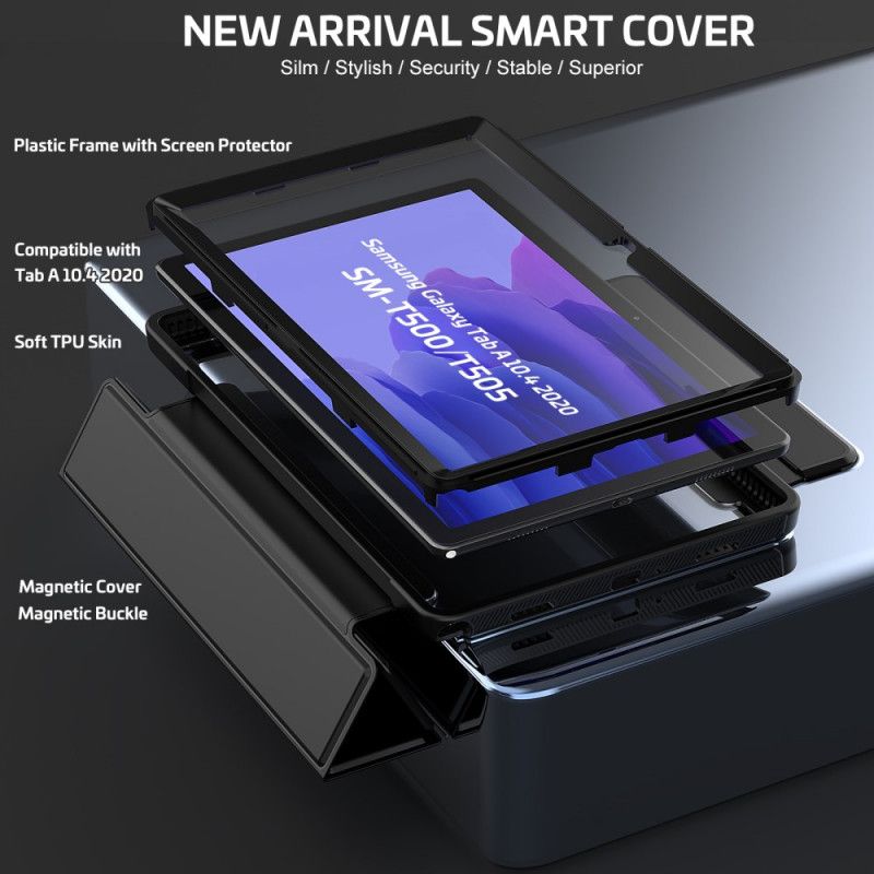 Coque Samsung Galaxy Tab A7 (2020) Support Amovible Avec Film Écran
