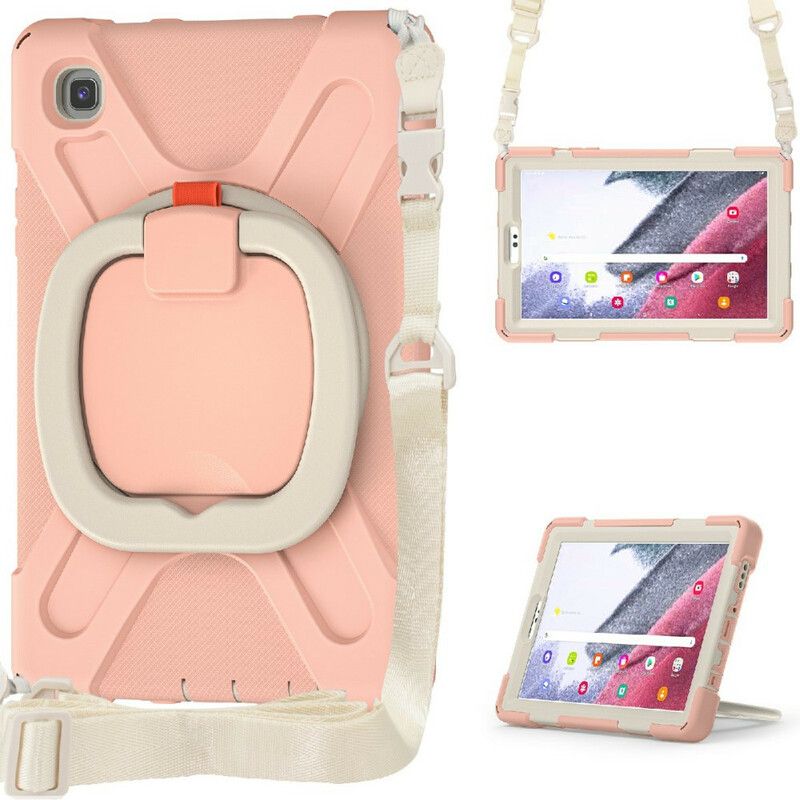 Coque Samsung Galaxy Tab A7 Lite Multi-fonctionnelle Avec Bandoulière