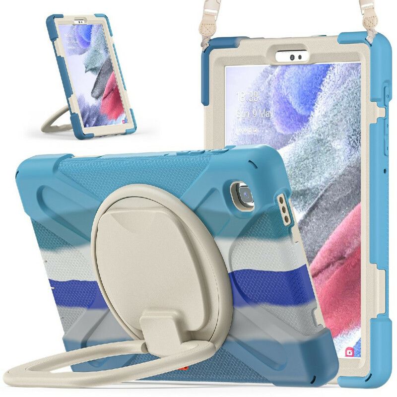 Coque Samsung Galaxy Tab A7 Lite Multi-fonctionnelle Bandoulière Color