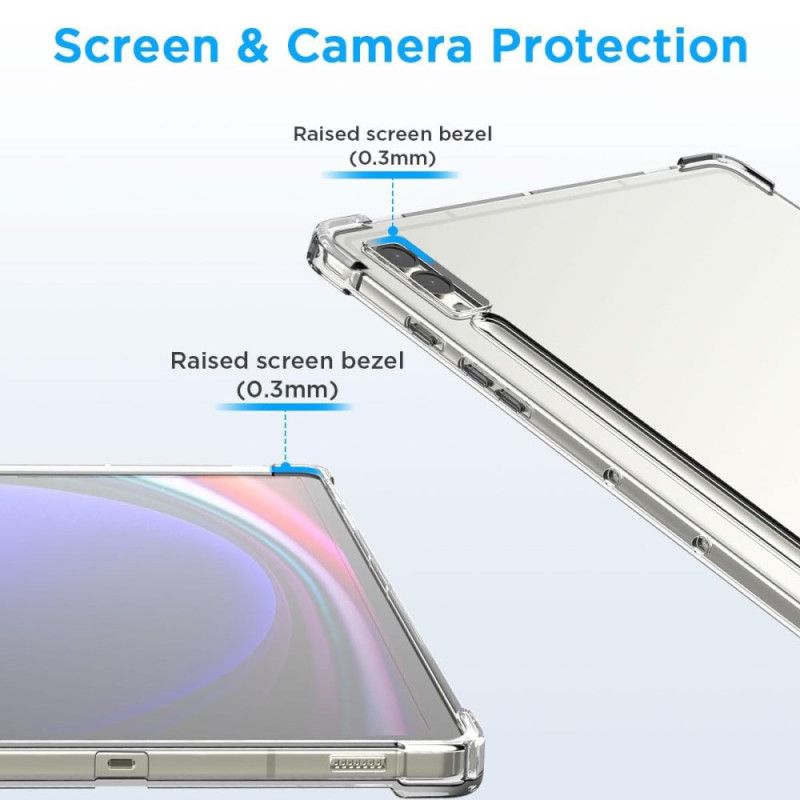 Coque Samsung Galaxy Tab S10 Plus Transparente avec Porte-Stylet