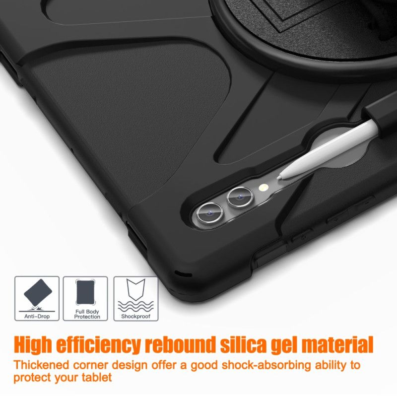 Coque Samsung Galaxy Tab S10 Ultra / S9 Ultra / S8 Ultra Triple Protection Sangle et Support