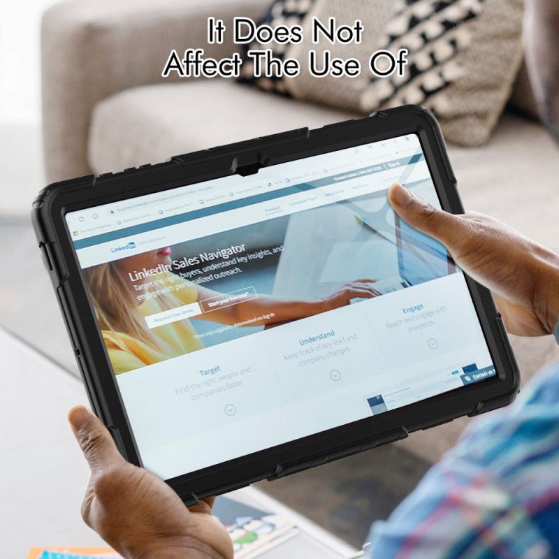 Coque Samsung Galaxy Tab S10 Ultra / S9 Ultra Support et Film de Protection Écran